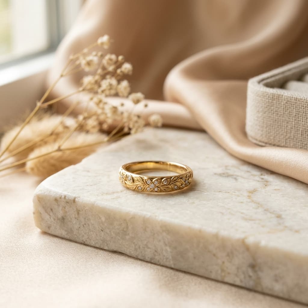 Crystal Solitaire Ring